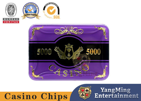 Spaander van het de Lijstspel van de baccarat de Acrylchip set high temperature gold Geplateerde Pook