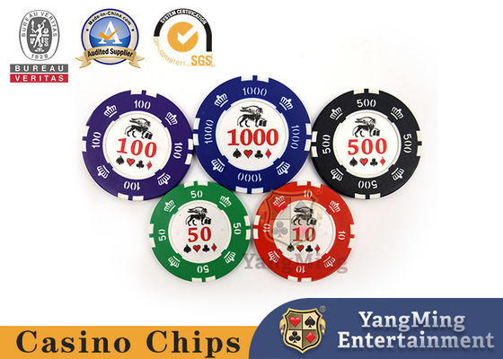 760 Pieces Of American Iron Core Clay Chip Set Clay Frosted Sticker Chip Texas Anti-False Chip Spel Monetaire Factory Spot