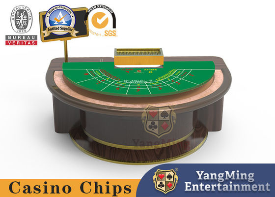 Zuidoost-Aziatische stijl Poker tafel Halve cirkel Baccarat Texas Live Card Game Schaken Tafel Spot Kan worden aangepast