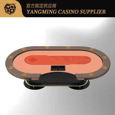 Nieuw verbeterde metalen voet Texas Hold'em poker tafel voor International Casino Texas Hold'em Poker Toernooien