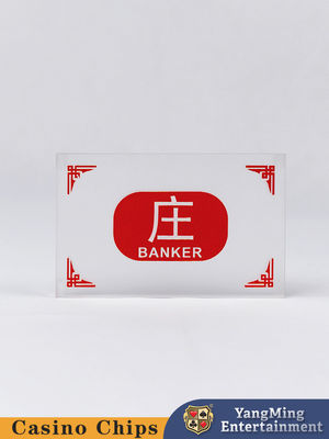 Acrylische Chinese en Engelse Banker's Marker Button Poker Table Game Table Top Marker Button