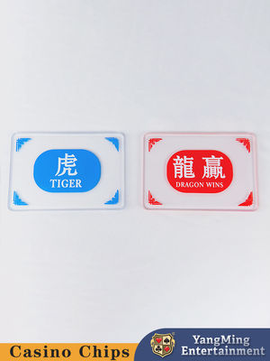 Baccarat dubbelzijdig gedrukt kristal plastic marker knop poker tafel spel tafel top marker knop