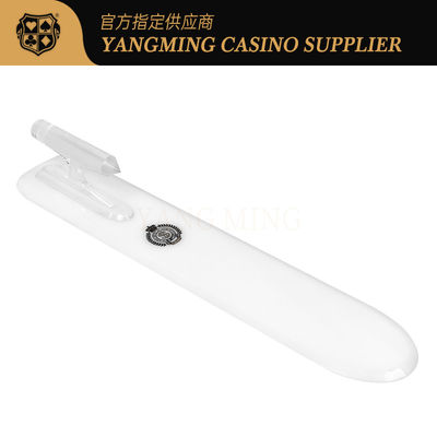 Casino Custom Wit Acryl Kaarten Schaaf Casino Kaarten Speel Kaarten Aanpassing Kaarten Schaaf