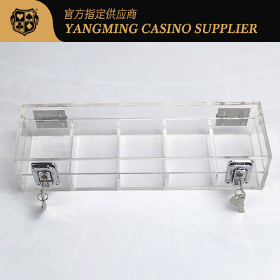 Op de verkoop 100 Yard 50mm slot chip tray Casino Baccarat Entertainment Recreatieve Poker Chip Tray