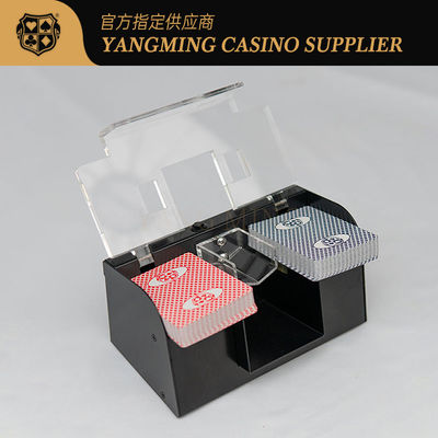 Voorraadverkoop 2 Decks Metal Iron Poker Shuffler Casino Club Leisure Poker Game Table Shuffler