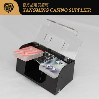 Casino Customized Metal Iron Poker Intelligente Automatische Shuffler Ondersteuning 2 kaarten dekken Synchroniseerde High-Speed Reiniging