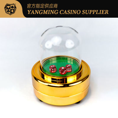 Deluxe Gold Electric Poker Dice Cup Set Poker tafelspel tafel Top Dice Cup Set