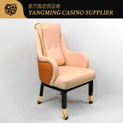 Macau Wynn Hotel Custom Baccarat Texas Club Speler Stoel met Wielen
