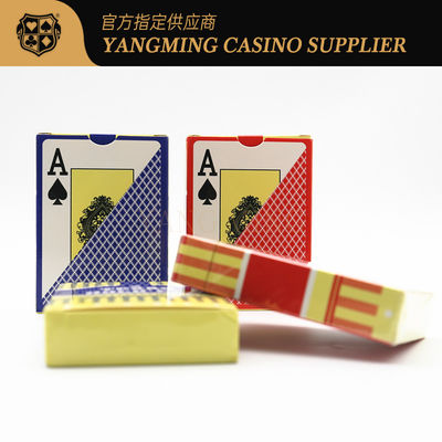 Hoge kwaliteit Texas Hold'em Grote letter Frosted Plastic Card Kleurdoos voor Texas Hold'em Casino Casual Game Tabletop Poker Card