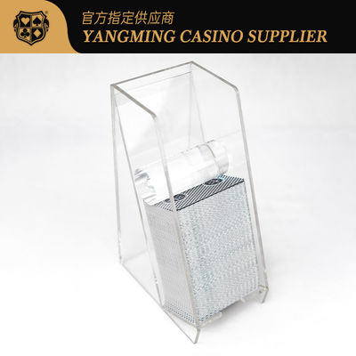 Spot Groothandel Volledig transparante Acrylische Afvalhouder voor Baccarat Gambling Club Poker Game