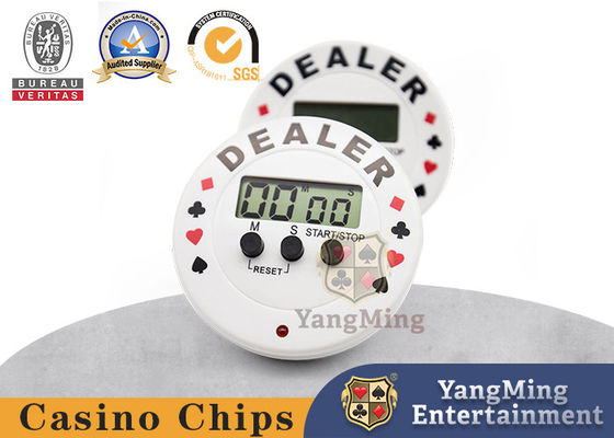 Texas Hold'em VIP Club Internationale wedstrijd Elektronische timer Ronde Plastic Zhuang Code Dealer Druk op Countdown Timer Speciaal voor Casino