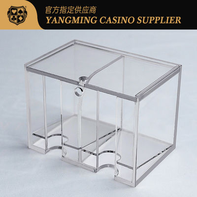 8 Decks Acrylic Clear Discard Holder Met Top Voor Baccarat Poker Games Table