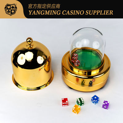 Luxe VIP Club Poker Table Dedicated Bright Gold Intelligent Electric Dice Cup Factory Custom Intelligent Control Dice Cup Voor het gokken tafel