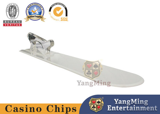 Gokkend ABS van Baccarattexas holdem table poker accessories Plastic Kaartschop Wit & Rood met Schop