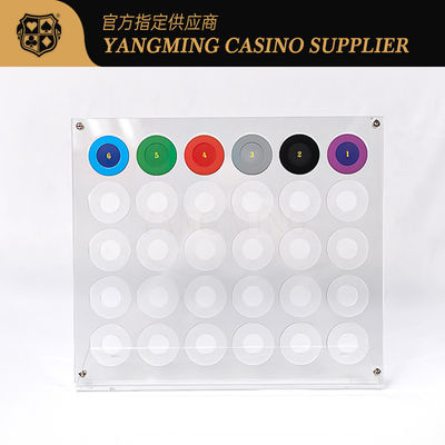 30pcs 40mm Diameter Roulette Holes Acryl Poker Chips Display Standhouder Poker Chip Rack