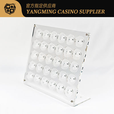 Doorzichtige Acryl Casino Chip Display Racks Entertainment Products Poker Chip Racks