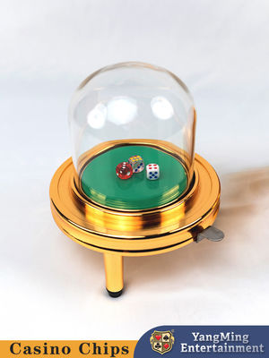 Nieuwe release Casino Plastic Gold Handmatige dobbelstenenbekers voor casino poker tafelspellen