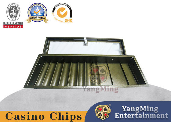 Industrieel Ijzer 8 van het Casinochip tray single layer poker chips van het Rijenmetaal de Vlotter Helder Zilver