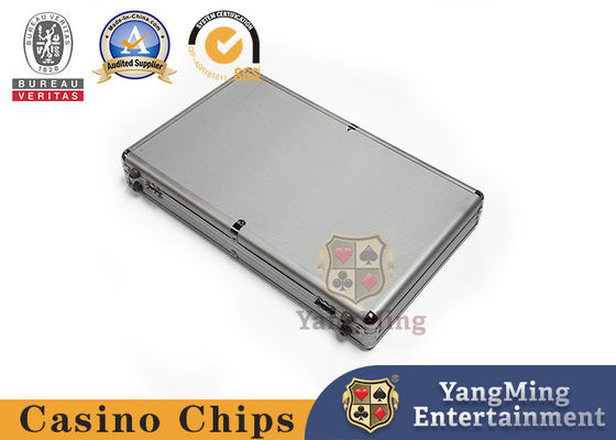 Van de de Spons Zilveren Roulette van het luxe600pcs Aluminium 14g Clay Chip Box Casino Baccarat Portable de wielenblackjack Chips Case