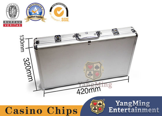 Het stevige van het de Legeringskader van het Machtsaluminium Vakje 600pcs Clay Poker Chips Set Case met Speelkaarten en dobbelt