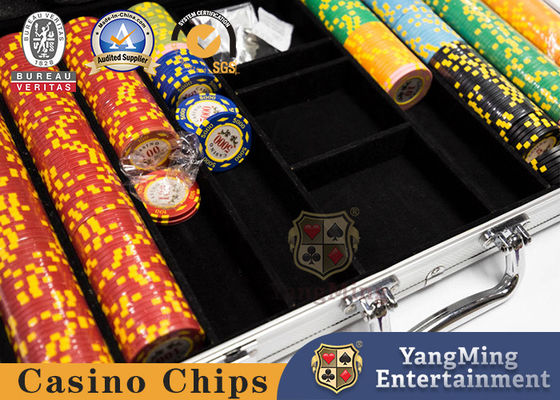 Aluminium het Dragen Geval voor het Metaalpook Chip Box For 600pcs van Chipset van de Casinopook
