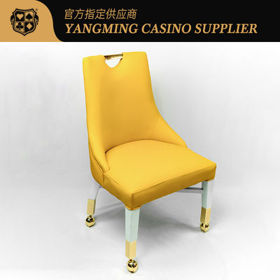 Gold Handle Sliding Wheelchair Casino Baccarat Texas Holdem Table Game Player Chair