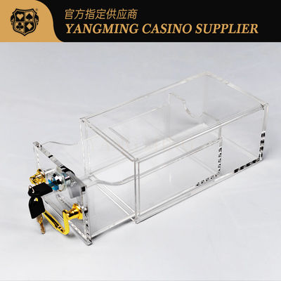 Hot Sale 8 Decks van Transparante Kaarten Stuurdoos met slot Baccarat gokken Poker tafelspellen
