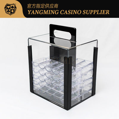 Poker Gokken Essentials 1000 Yard Acryl Chip Box voor Baccarat en Andere Casinospellen