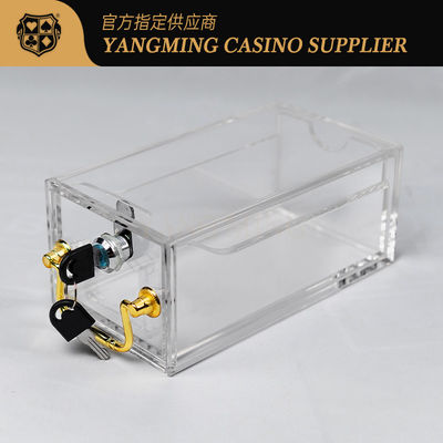 8 paren Draagbaar Baccarattexas casino card box 10mm Thicknss