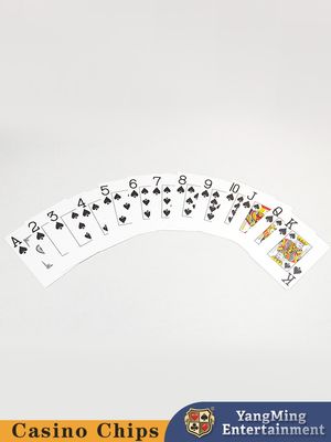 Matte Coating Voor Texas Hold'Em Spellen Anti-Vingerafdruk Anti-Slip Soepel Schudden PVC Materiaal Plastic Grote Print 280 Gram Zwarte Doos Speelkaarten.