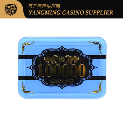 Gepersonaliseerde acryl chips Dragon Tiger Pattern Design Crystal Plastic Baccarat Poker Table Game