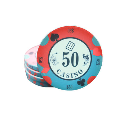Custom Logo Texas Hold'em Tegen vervalsing Clay Poker Cards Keramische chips Casino Texas Schaken Mahjong Room