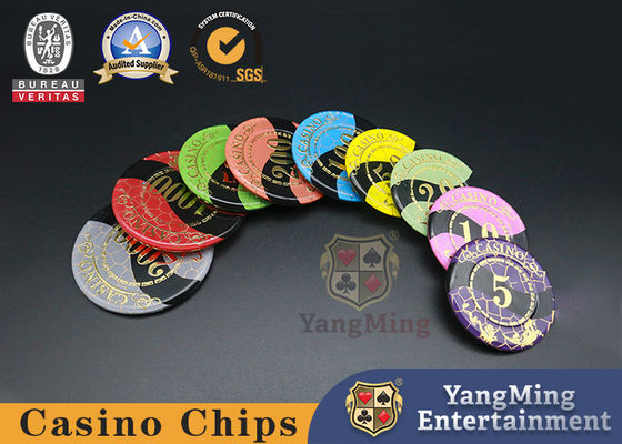 Casino Custom Private High-Temperature Bronzing Acrylic Poker Club RFID-chips