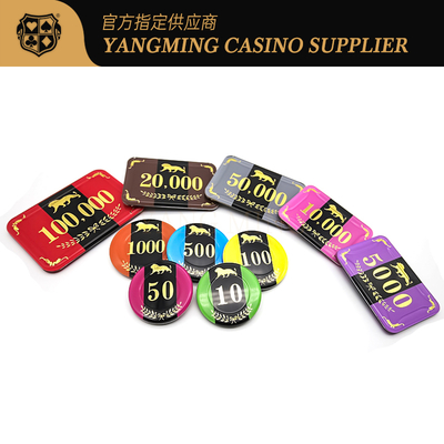 YANGMING RFID Poker Chips Set 760 stukken Acryl Casino Game