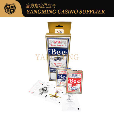 310gsm origineel Pak Blackcore 92 de Aanpassingsembleem van Casinospeelkaarten