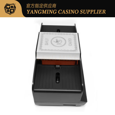 2 Dekken Handmatige Schudmachines Baccarat Texas Hold'Em Casinotafelspellen Schudden Voor Casinospel