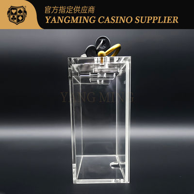 6 de Pooklijst Hoge Transparante Acryl 171*100*80mm van het dekbaccarat