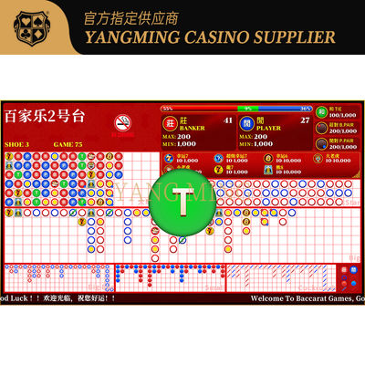 Verbeterd Baccarat Roadmap Display System V2 voor professionele casino tafels
