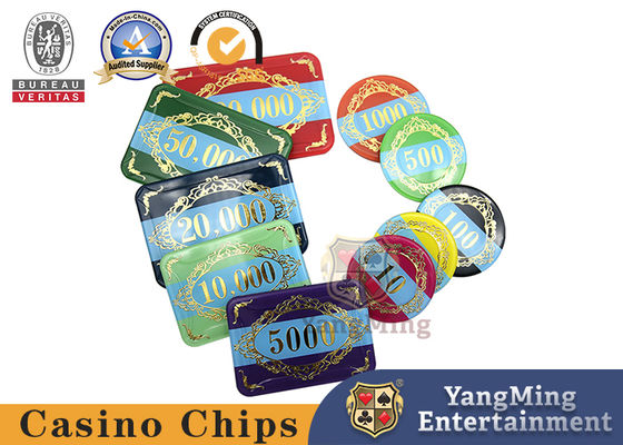 Pook Chips Set van het economie de Plastic Casino 760 PCs met Aluminiumgeval