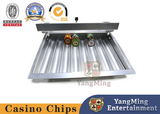 Het casino wijdde de Kleur Chips Set Float Classic Style van Chip Case Single Lock Gold van de 1 Laagpook met Transparante Dekking