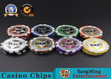 Texas Hold'em 11.5g Clay Chip Casino Baccarat tafelspel ABS Chip Coin