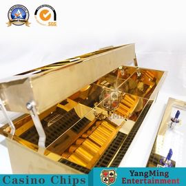 Hoogwaardige Titaniumlaag Metalen 304 Roestvrij Chip Tray Professionele lading Taiwan Lock Code Box