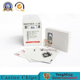Black Paper Advertising Casino Playing Cards 88*58mm Good Resilience