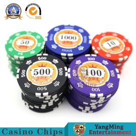 14g ijzerkern het Gokken het Rondschrijven van Pookchip set with sticker numbers