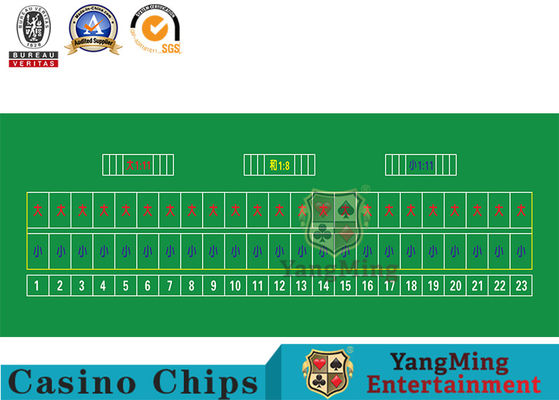 23 spelers Ovaal Baccarat Texas Game Casino Table Layout