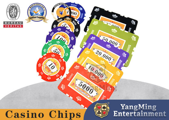 46mm 760 Stukken het Klassieke van Texas Holdem Poker Chips Set Plastic Muntstuk