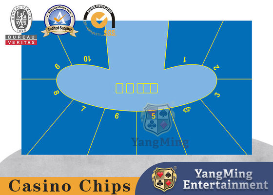 Pea Oval Upgrade Design 10-persoons Texas Hold'em Custom Waterdicht Spel tafelkleed