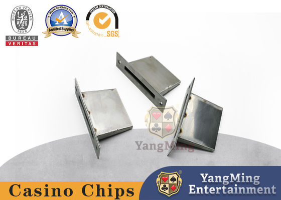 Boutique Texas Hold'em Baccarat Speltafel Dedicated Cash Box Coin Hole Goud En Zilver Dubbelkleurig