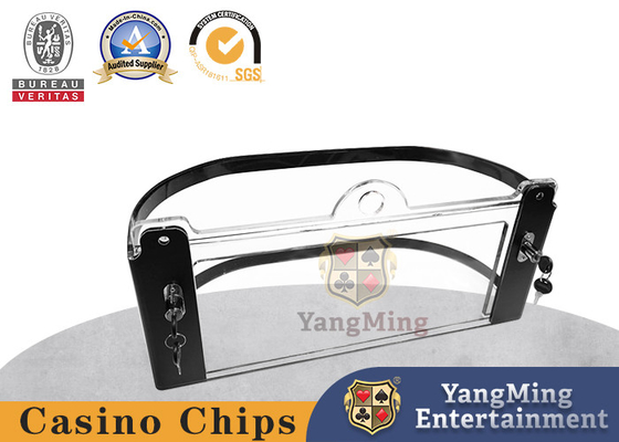 Roulette Poker Table Chip Box Acryl transparante band slot Chip Box