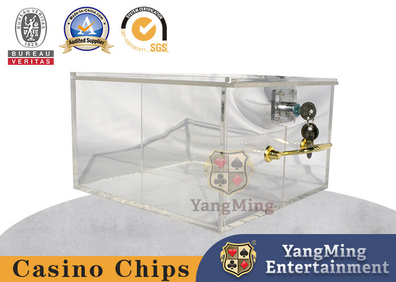 Afsluitbaar Transparant Acryl 2 Nettencasino Chip Tray Portable Customizable
